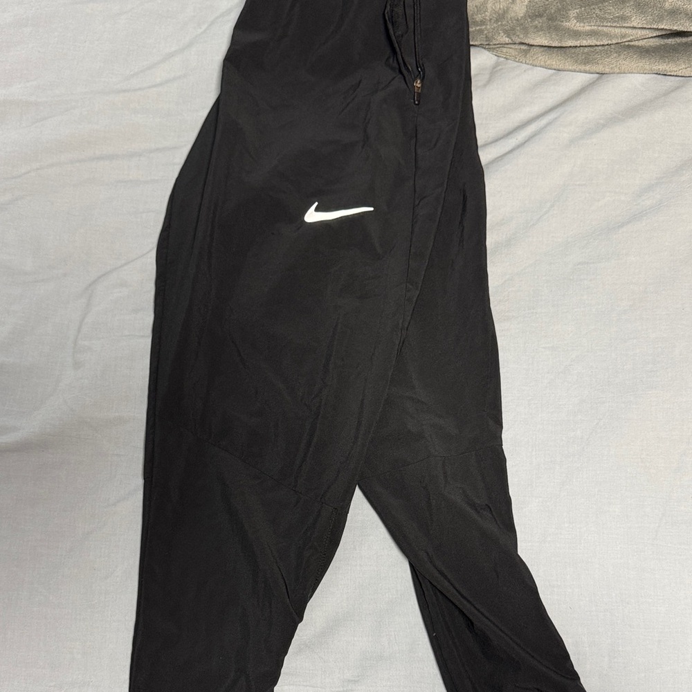 Nike Black Jogger Pants with White Logo